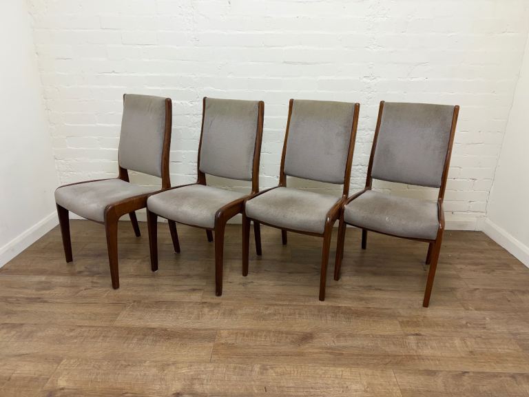 Set of 4 G-Plan teak Mid century dining chairs 