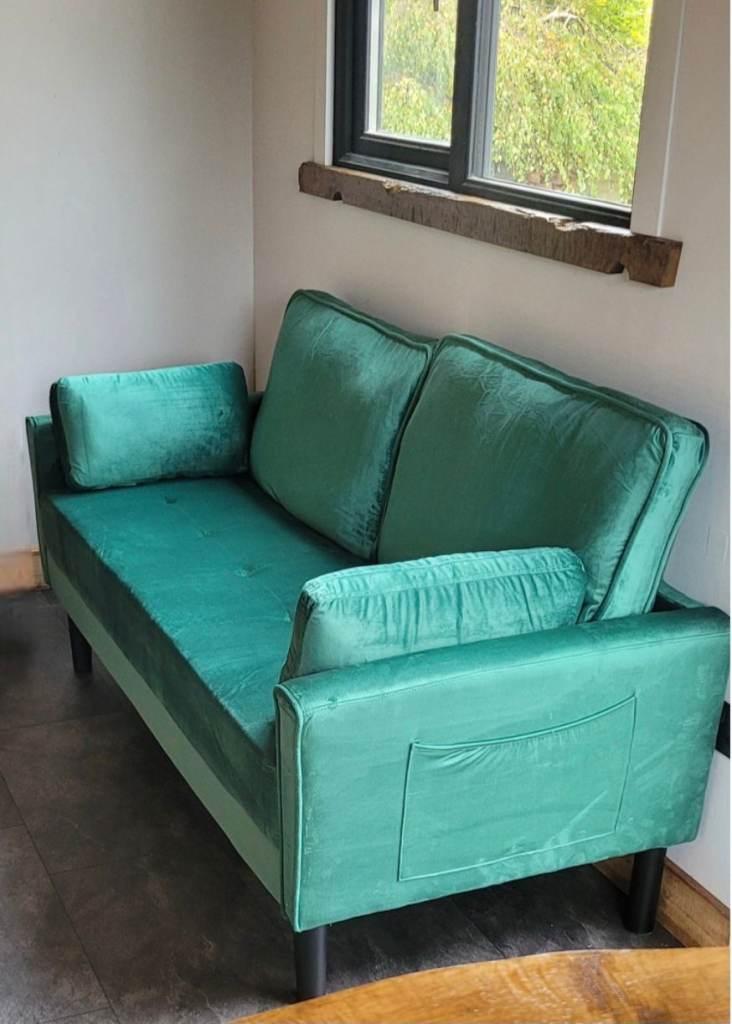 Green two Seater Sofa