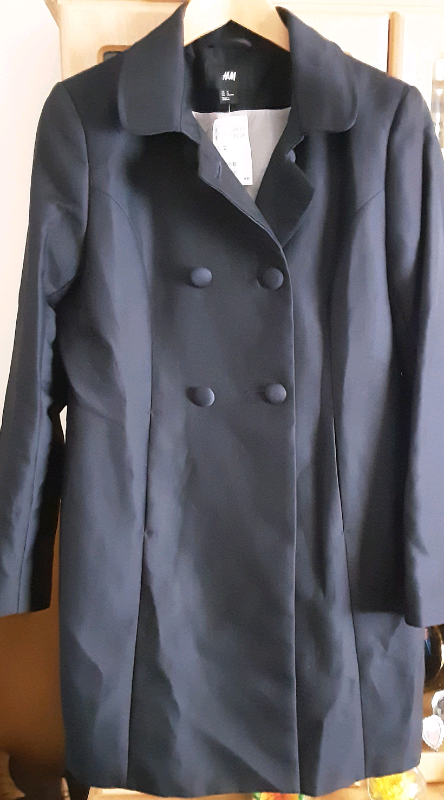 Black coat new with labels size 18