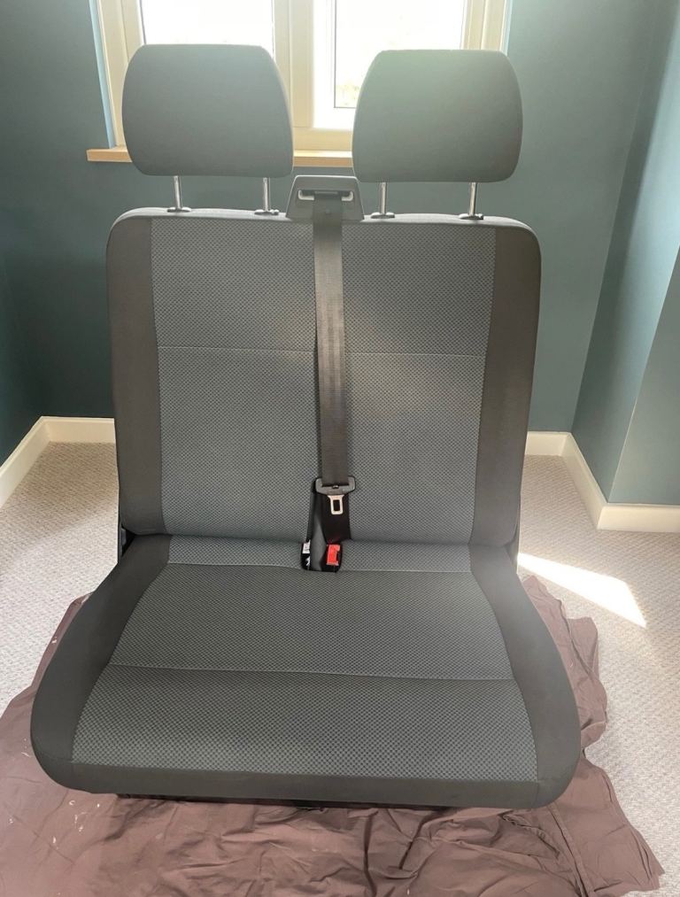 VW Transporter T6 Double Bench Seat Samora Fabric- Genuine VW.  