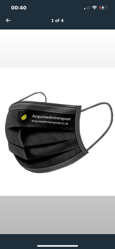 New X5000 Face Masks Black, 100 Packs Of 50 In Box, Clearance Bundle Sale Set, Business