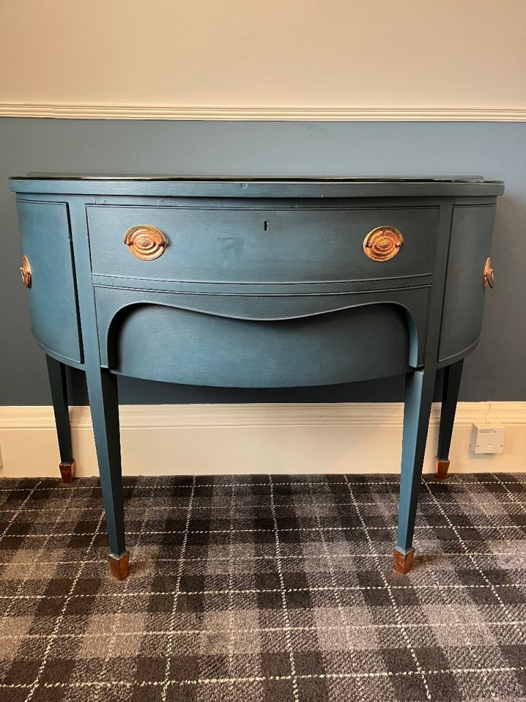 Vintage Half Moon Table 