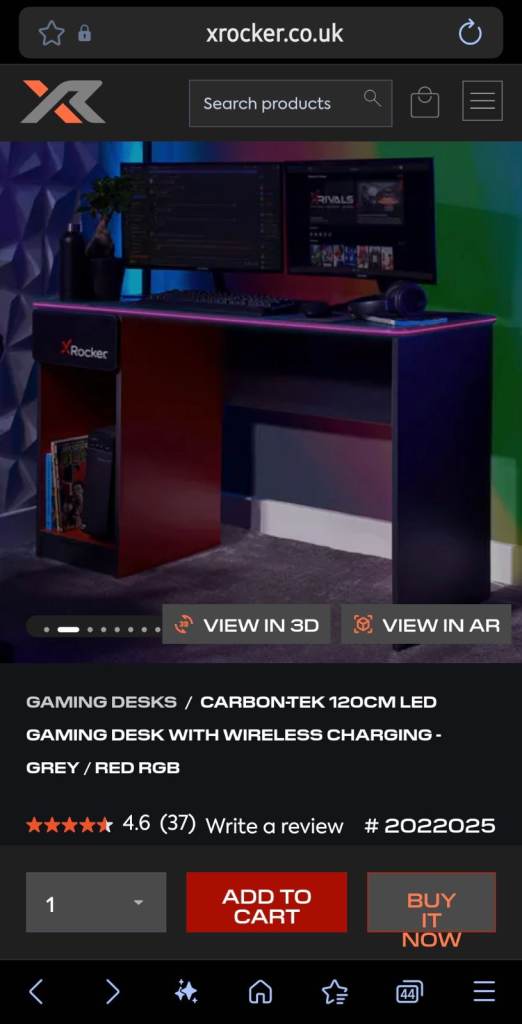 X Rocker gaming setup