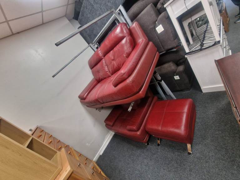 2 1 sofa and footstool from dfs   Only £289
