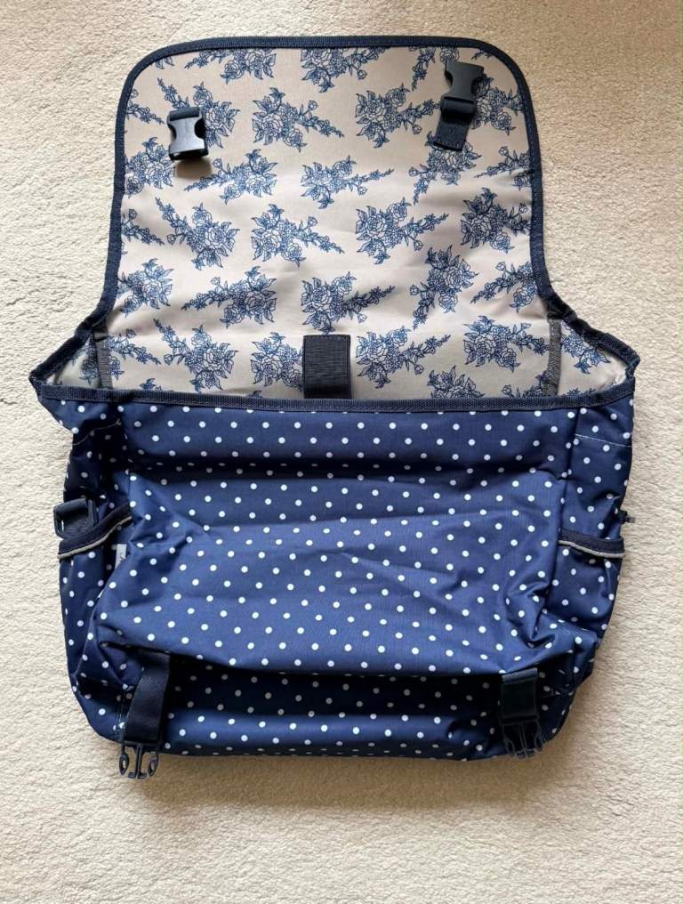 Navy Blue Polka Dot Shoulder Bag – Good Condition - Never Used