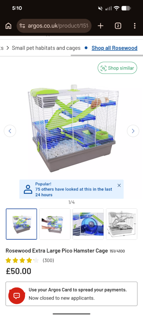 Hamster cage 