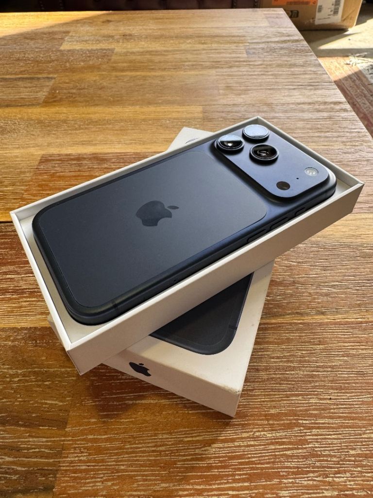 As new, Apple iPhone 17 Pro 512GB In Deep Blue, One Week Old.