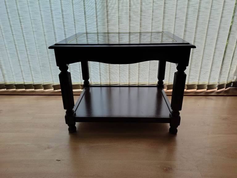 J.S. Sakol vintage mahogany coffee table 