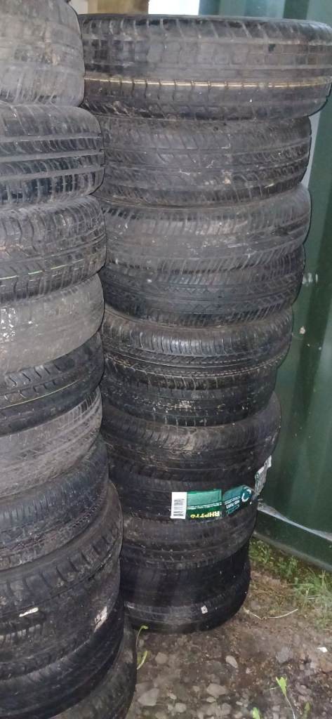 Job Lot of 55x 13" Tyres - Excellent Treads Mixed Sizes & Brands