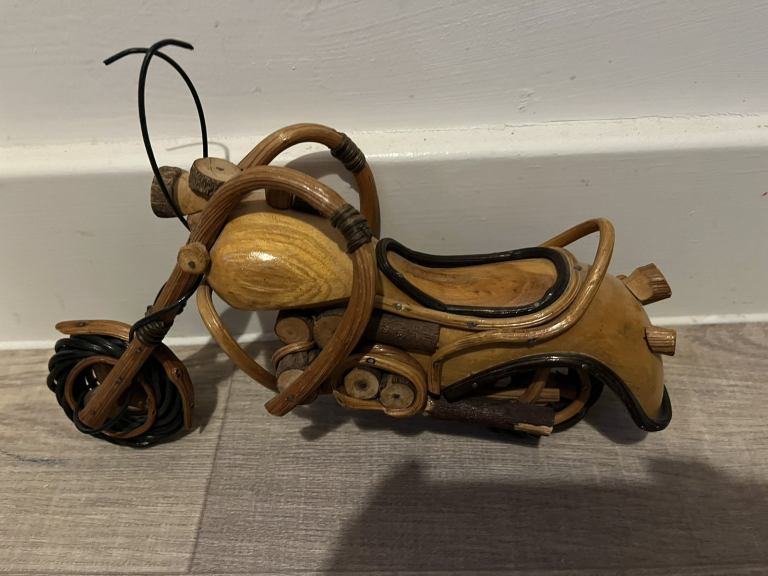 Wooden motorbike