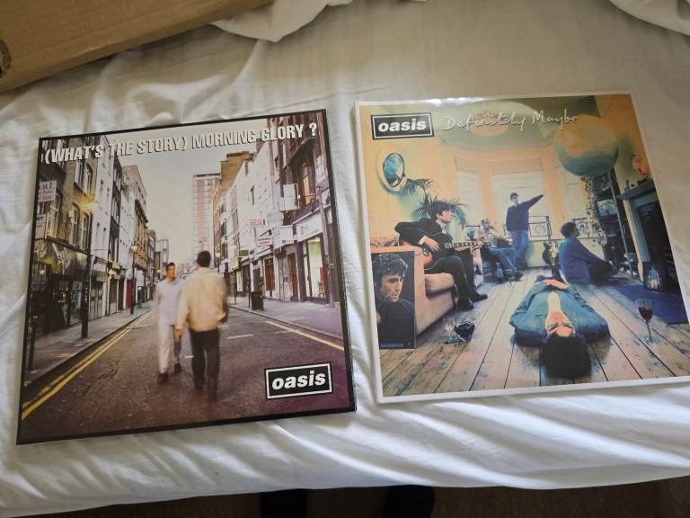 OASIS 2 Vinyls 12inch Definitely Maybe & What's the Story Morning Glory New Sealed 