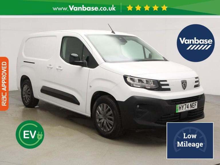 2024 Peugeot e-Partner 750 52kWh Asphalt Long Panel Van 6dr Electric Auto LWB (7.4kW Charger) (13...