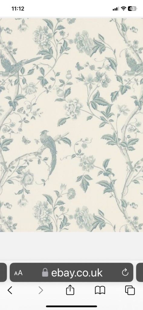 Laura Ashley lined summer palace pencil pleated curtains  perfect condition