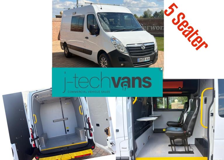 2018 Vauxhall Movano / Renault Master 2.3 CDTI L2 MWB Van ***Welfare / Camper / 5 Seater*** PANEL...