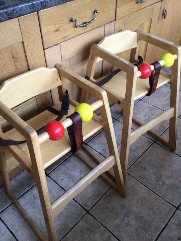 Wood high chairs 