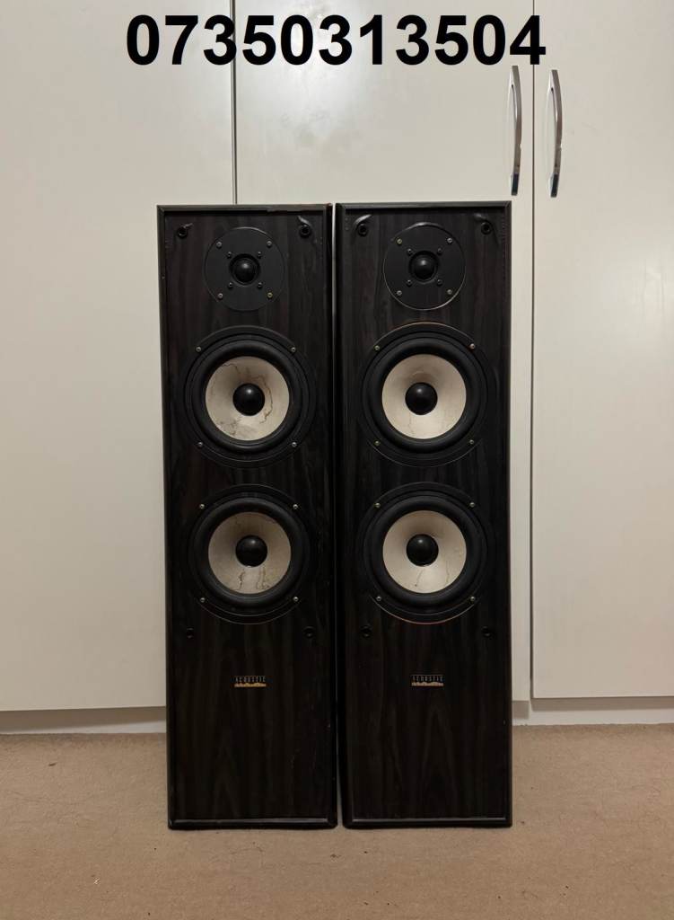 Acoustic Solutions AV-120 3-Way HiFi Speakers (130 Watts, 4.8Ohm)