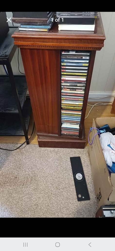 Rotating cd cabinet 