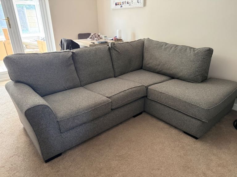 Next Grey Corner Sofa with Chaise – Good Condition