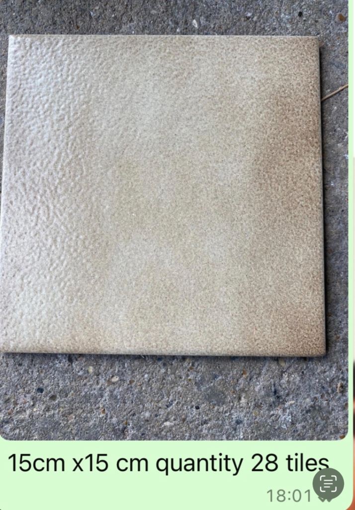 Beige / light brown ceramic tiles 