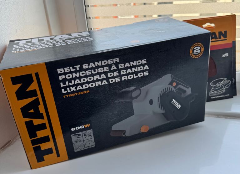 Titan 900W Belt Sander – Brand New, Boxed