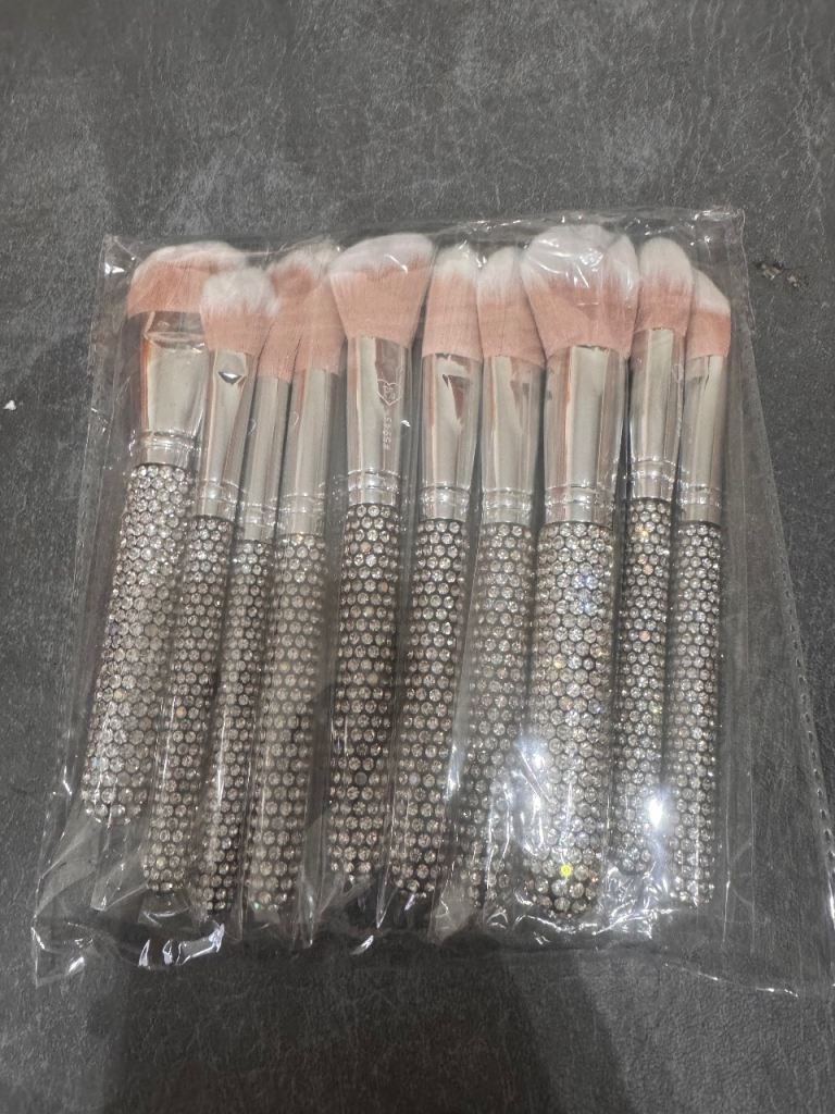 New Make-up Brush Set with Sparkly Handles
