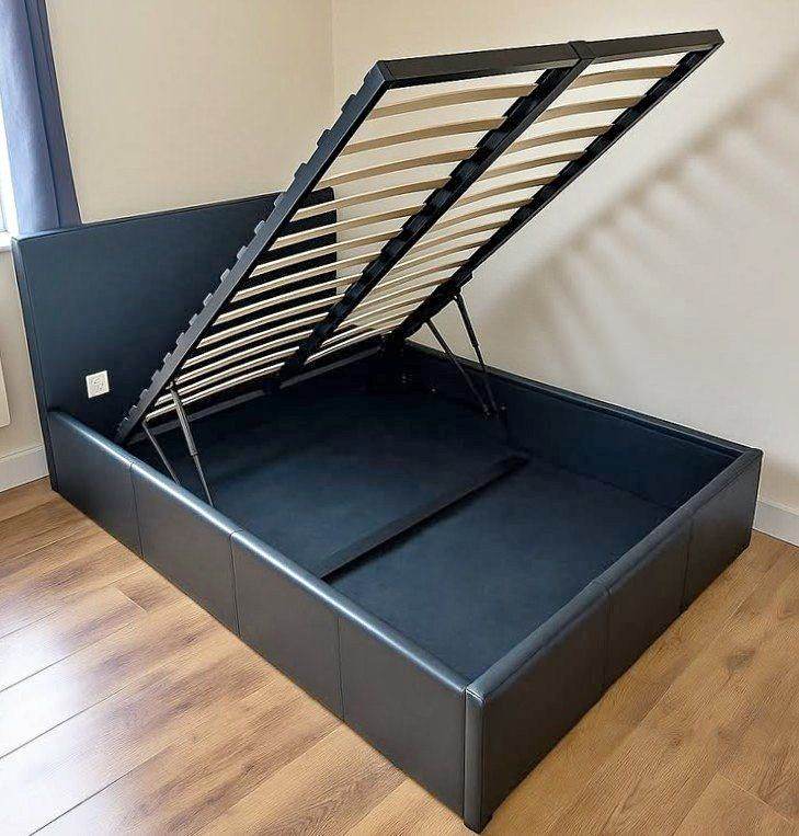 Ottoman Gas lift Double 4ft6 Bed Frame with optional Mattress !! Delivery Free 