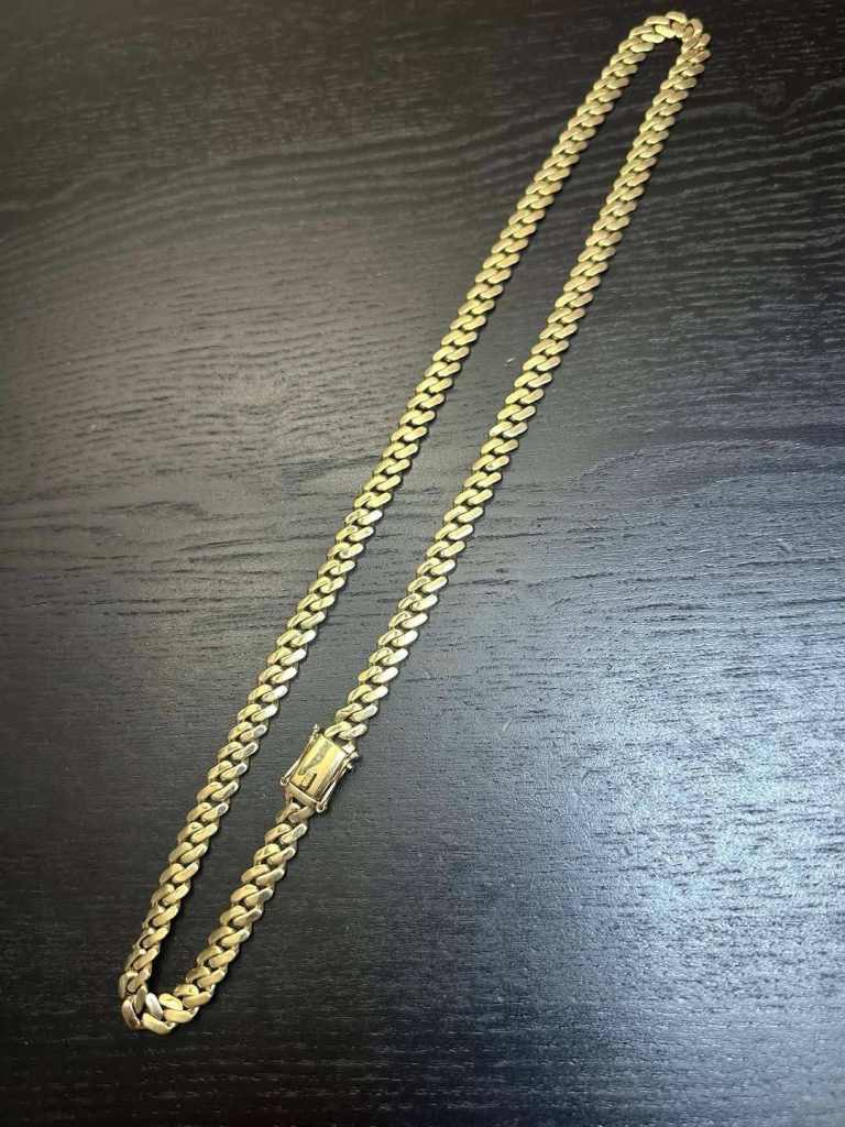 9ct gold cuban necklace 