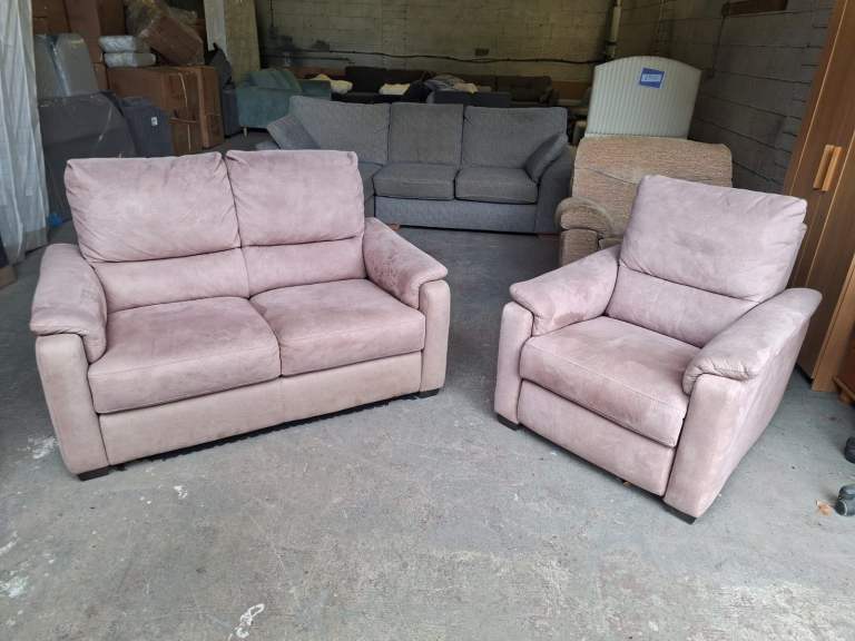 DFS 2 Seater Sofa & Recliner Armchair - Can Deliver 