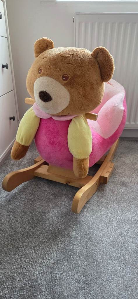 Baby rocker Teddy pink