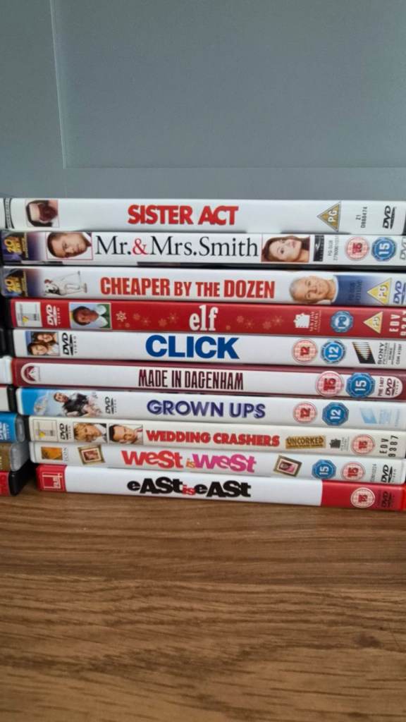 DVD Movie Bundle - Sister Act, Mr & Mrs Smith, Elf, Click, Grown Ups & More