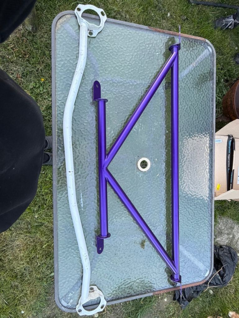 Baf K-brace custom purple for Honda civic mk8 fn