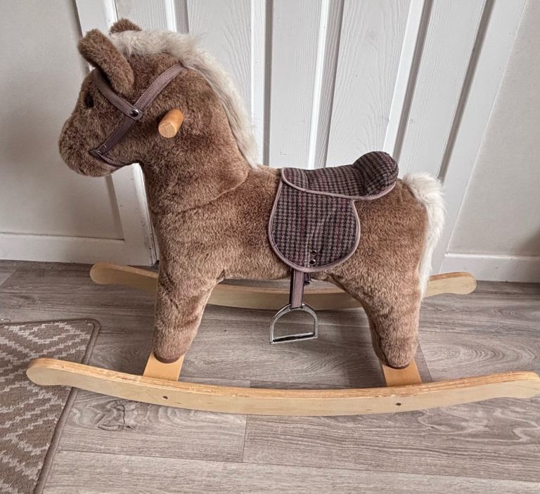 Lovely Brown Rocking Horse – Excellent Condition
