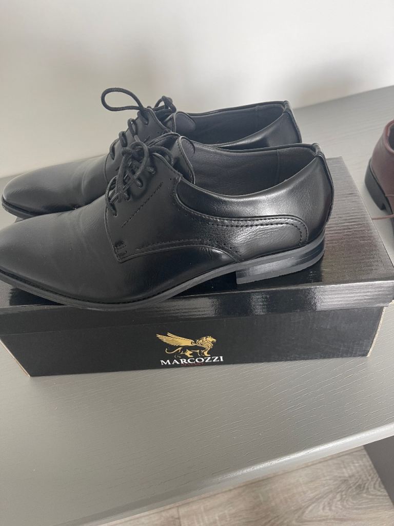 Marcozzi Stockholm Black Formal Shoes - Size 8, New