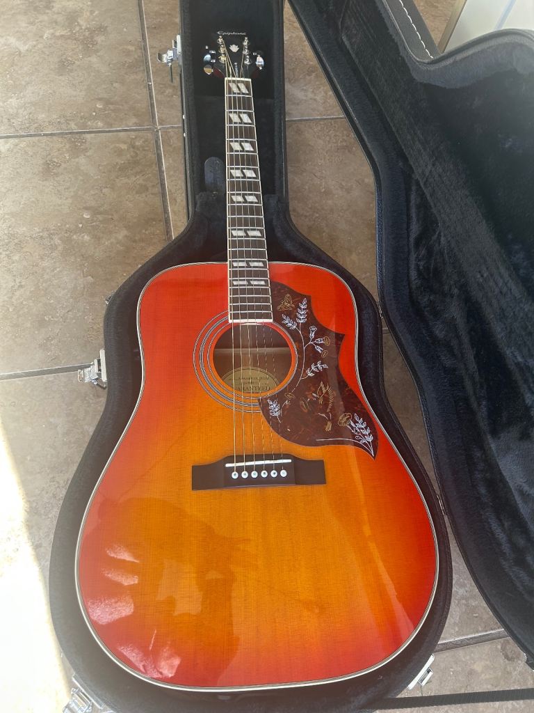 image for Epiphone hummingbird pro acoustic guitar