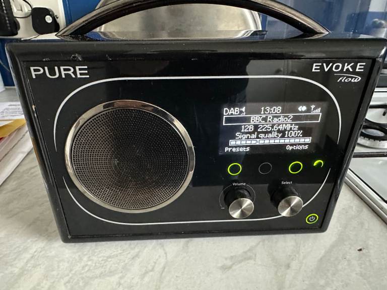 Pure Evoke Flow Portable DAB / FM / wifi  aux in , etc  BARGAIN  £50