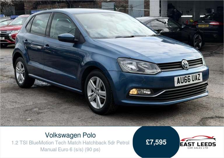 2016 Volkswagen Polo 1.2 TSI BlueMotion Tech Match Hatchback 5dr Petrol Manual Euro 6 (s/s) (90  ...