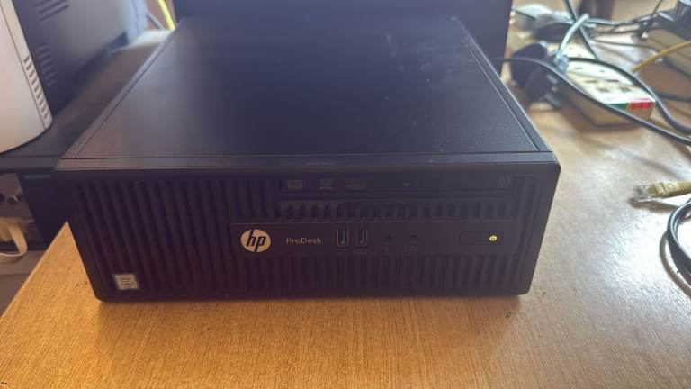 HP ProDesk 400 G3 SFF i3-6100 4GB RAM 120GB SSD with Power lead + Windows 11Pro