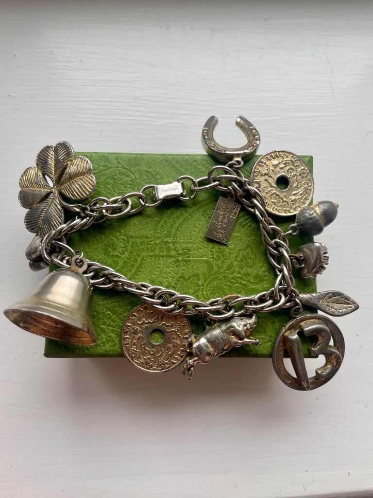 Vintage Jewelcraft lucky charm bracelet 