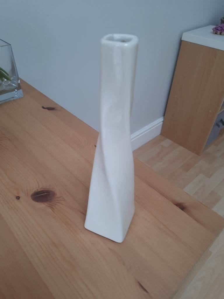 Ceramic twist vase