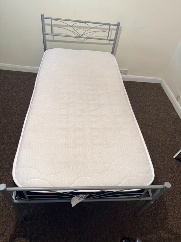 Single Bed frame and Mattress