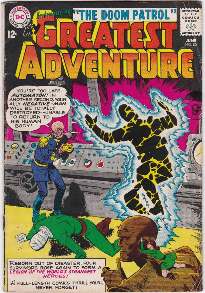 DC Comics My Greatest Adventure #80 1963, intrducing "The Doom Patrol"