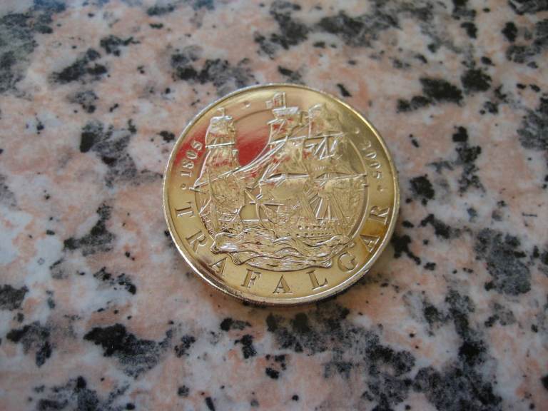 Lord Nelson Battle of Trafalgar Brilliant Finish Five Pound Coin - Excellent c2005