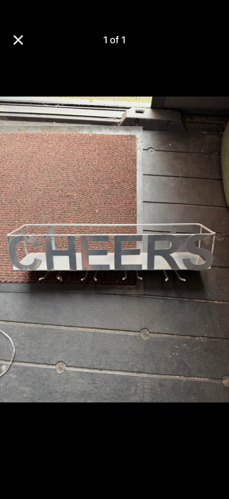 Wine and glass rack = free