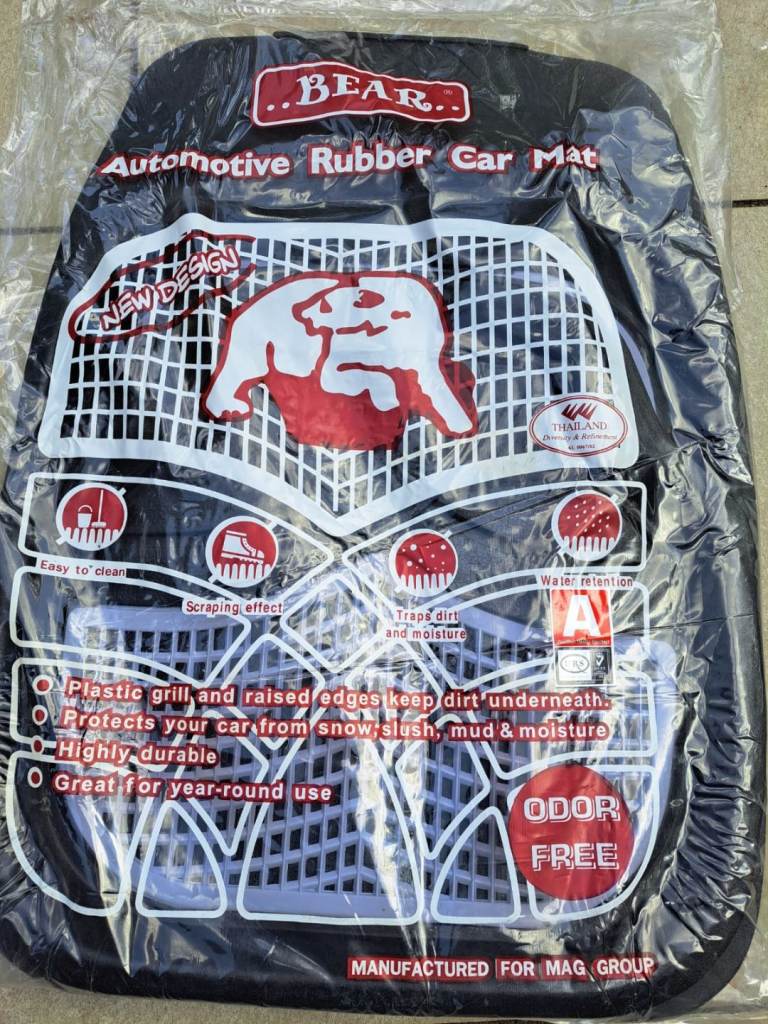 Automotive rubber car mats 