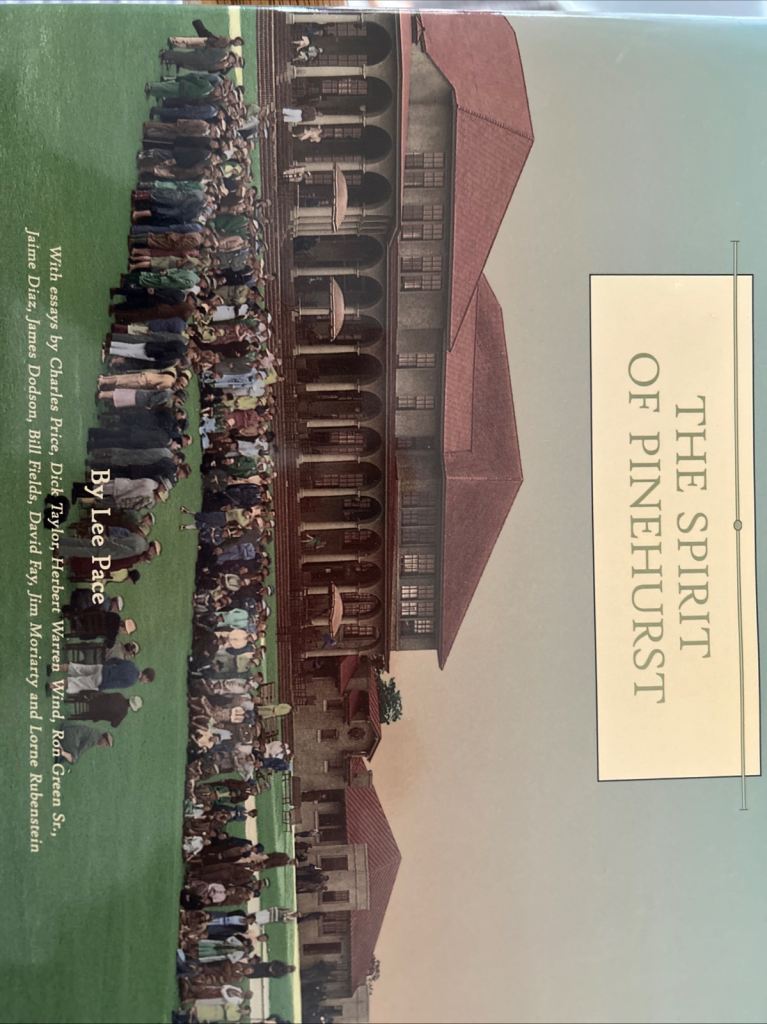Coffee table golf book- The Spirit of Pinehurst 