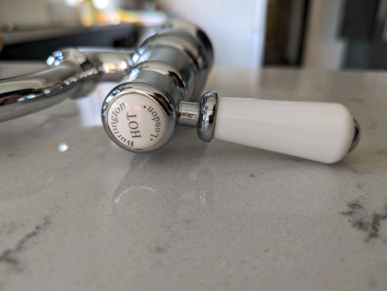 Pair of Burlington Kensington swan neck Mixer Taps