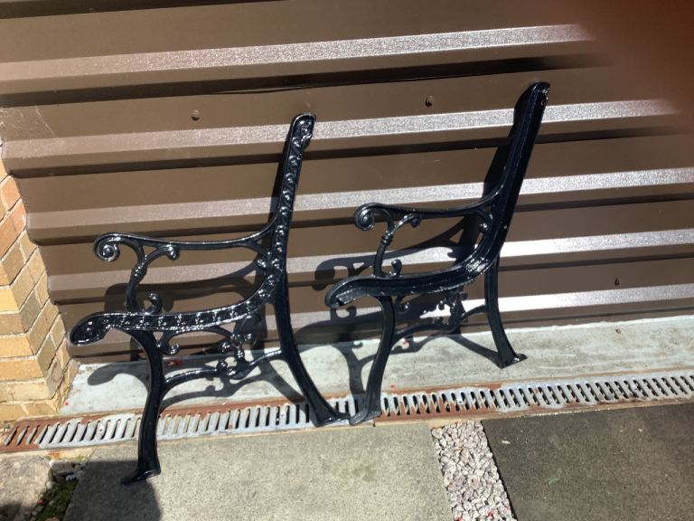 Vintage bench ends 