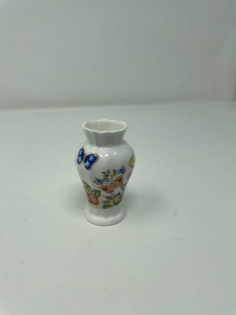 Aynsley Cottage Garden Fine Bone China Small Vase 9cm   