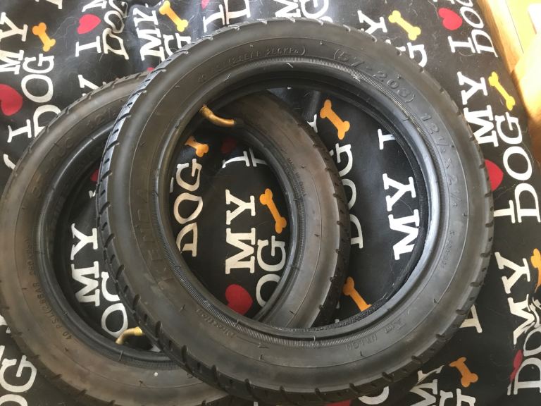 Two as new mobility/wheelchair tyres and tubes