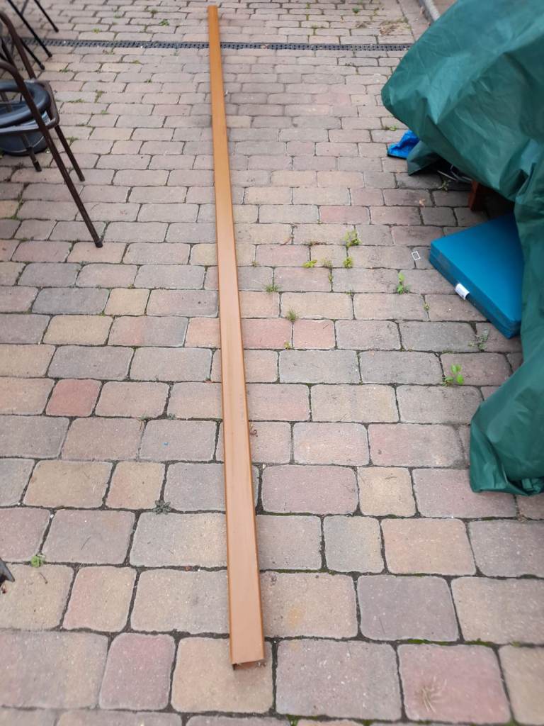 Brown Plastic Guttering Down Pipe 13ft Long
